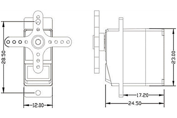 EMAX ES09MD Metal Digital Servo Specific Swash Servo