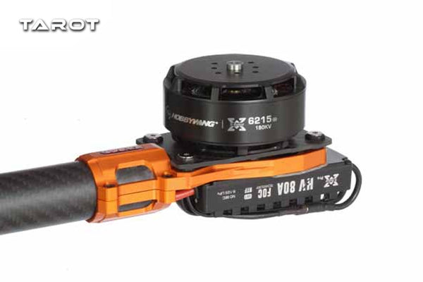 Tarot 30mm Aluminium Motor Mount w/ Damper (Black) - TL30Z2