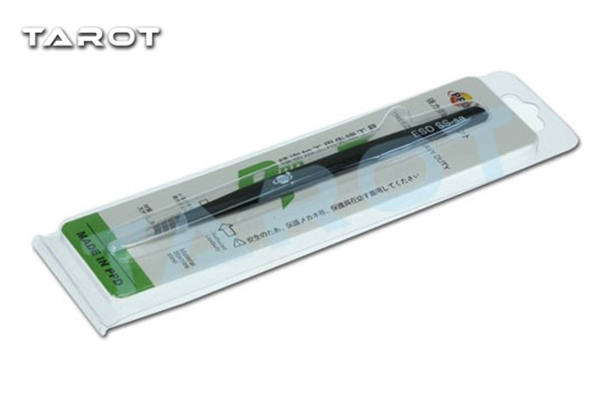 Tarot ESD SS-sa Black Anti-static Tweezers - TL9013