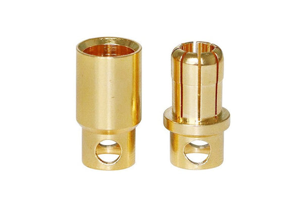 AMASS - GC8010 8mm Gold Plated Bullet - Pair