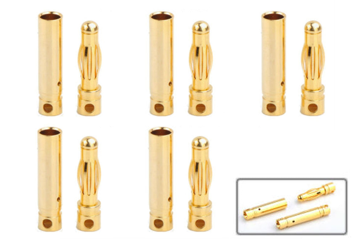 AMASS - GC4010 4mm Gold Plated Bullet - 5 Pairs