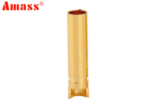 AMASS - GC4013-F (GC4011) 4mm Gold Plated Bullet - 10Pcs