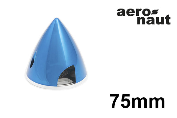 aero-naut Fixed A/K Spinner - 75mm Metallic Blue