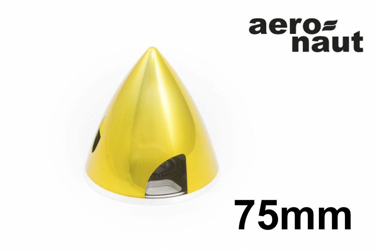 aero-naut Fixed A/K Spinner - 75mm Metallic Yellow