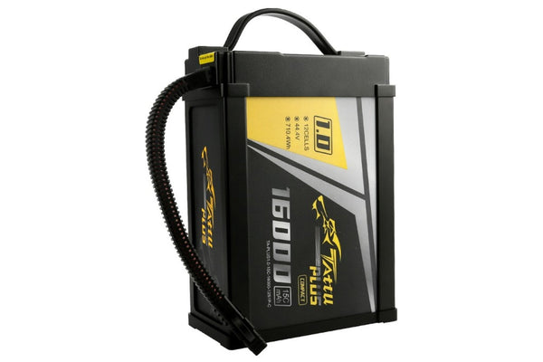 Gens Ace- Tattu Plus 1.0 COMPACT- 16000mAh 15C 12S1P 44.4V Lipo with XT90-S