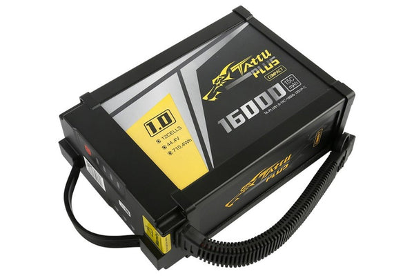 Gens Ace- Tattu Plus 1.0 COMPACT- 16000mAh 15C 12S1P 44.4V Lipo with XT90-S