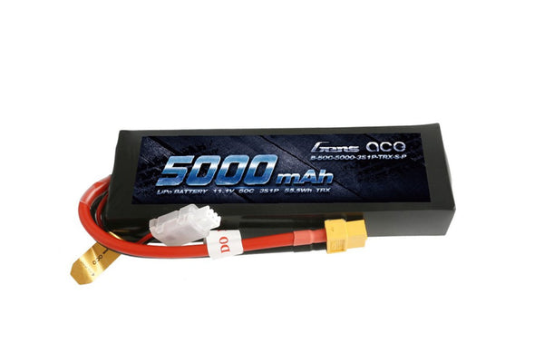 Gens Ace- Short Size, 5000mAh 50C 3S1P 11.1V Lipo with XT60