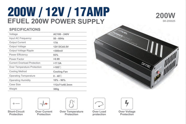 SkyRC- Power Supply 200W