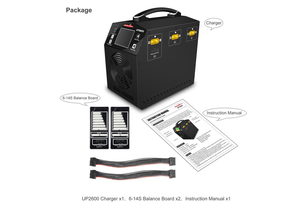 UltraPower - UP2600 50A 12-14S Intelligent LiPo/LiHV Battery Charger