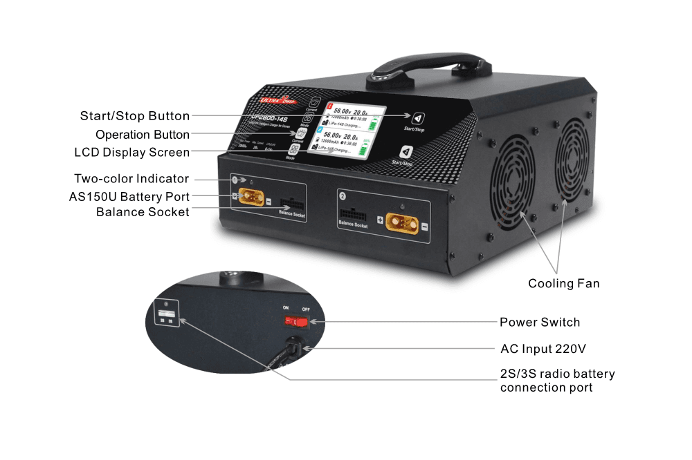 UltraPower - UP2800-14S LiPo/LiHV Charger