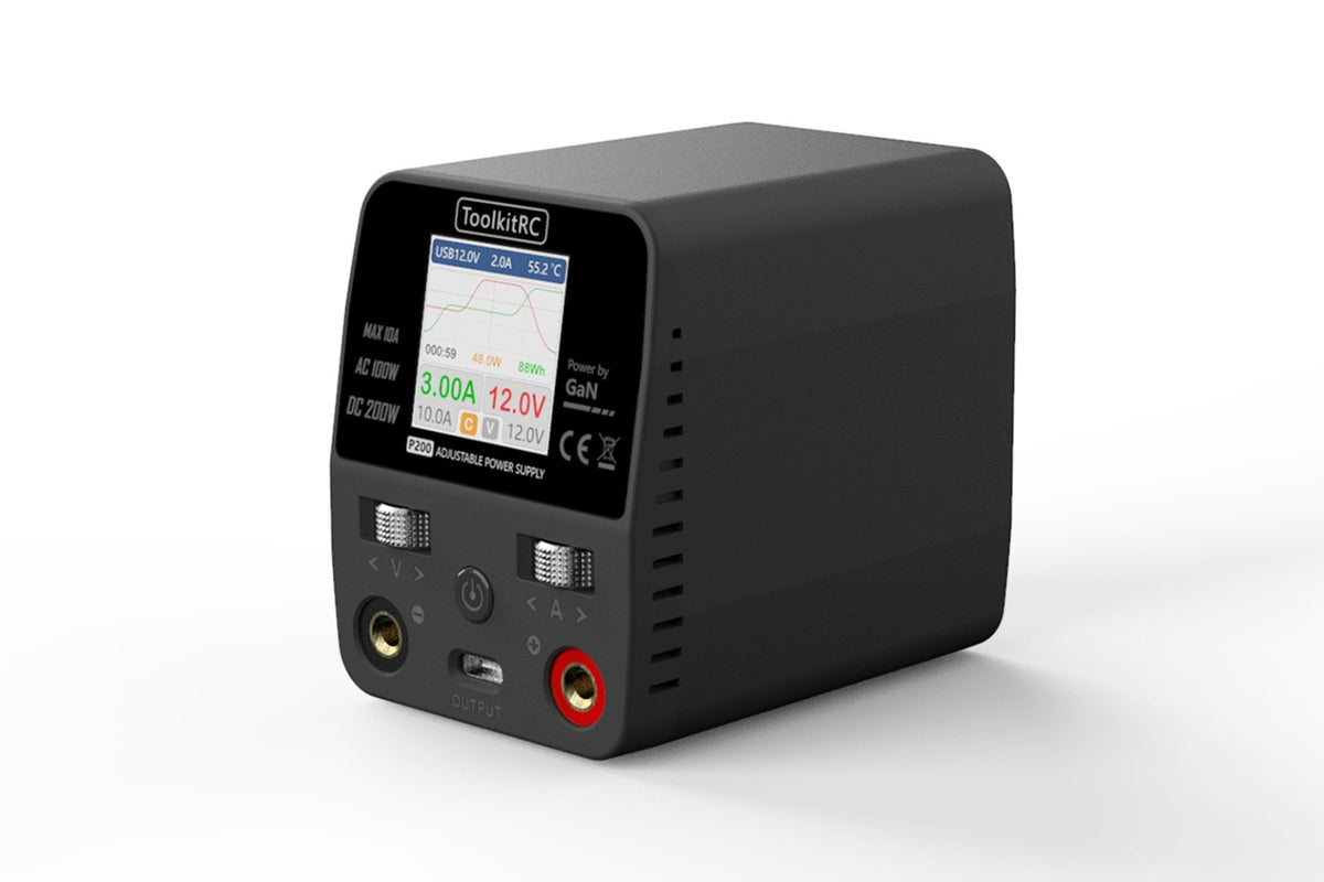 ToolkitRC P200 Smart Desktop Power Supply with GaN Technology