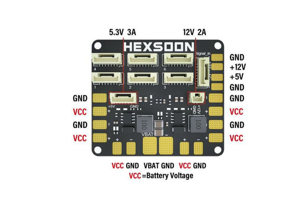 HexSoon- 40A Power Distribution Board