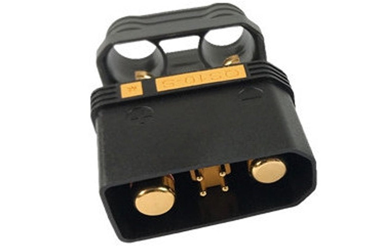QS10-S Antispark Male Connector Black- 1PC
