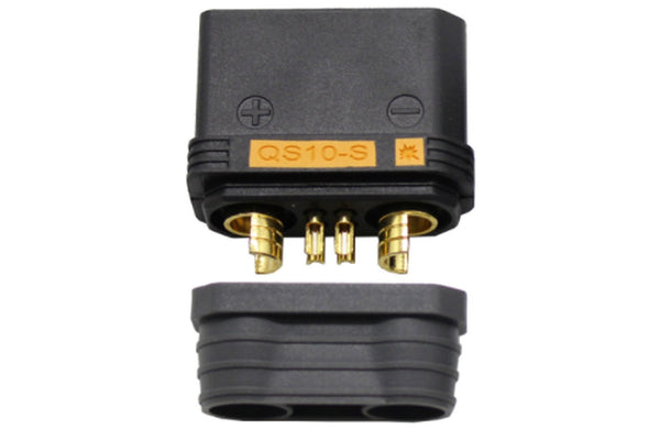 QS10-S Antispark Male Connector Black- 1PC
