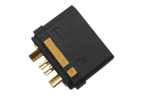 QS10-S Antispark Male Connector Black- 1PC
