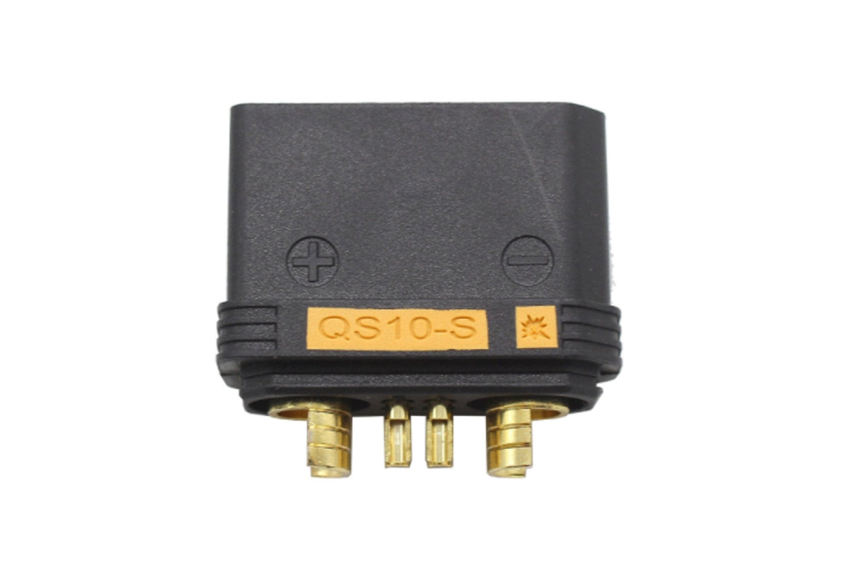 QS10-S Antispark Male Connector Black- 1PC