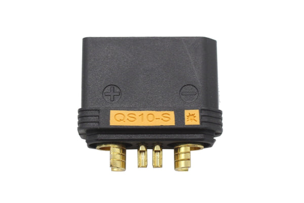 QS10-S Antispark Male Connector Black- 1PC