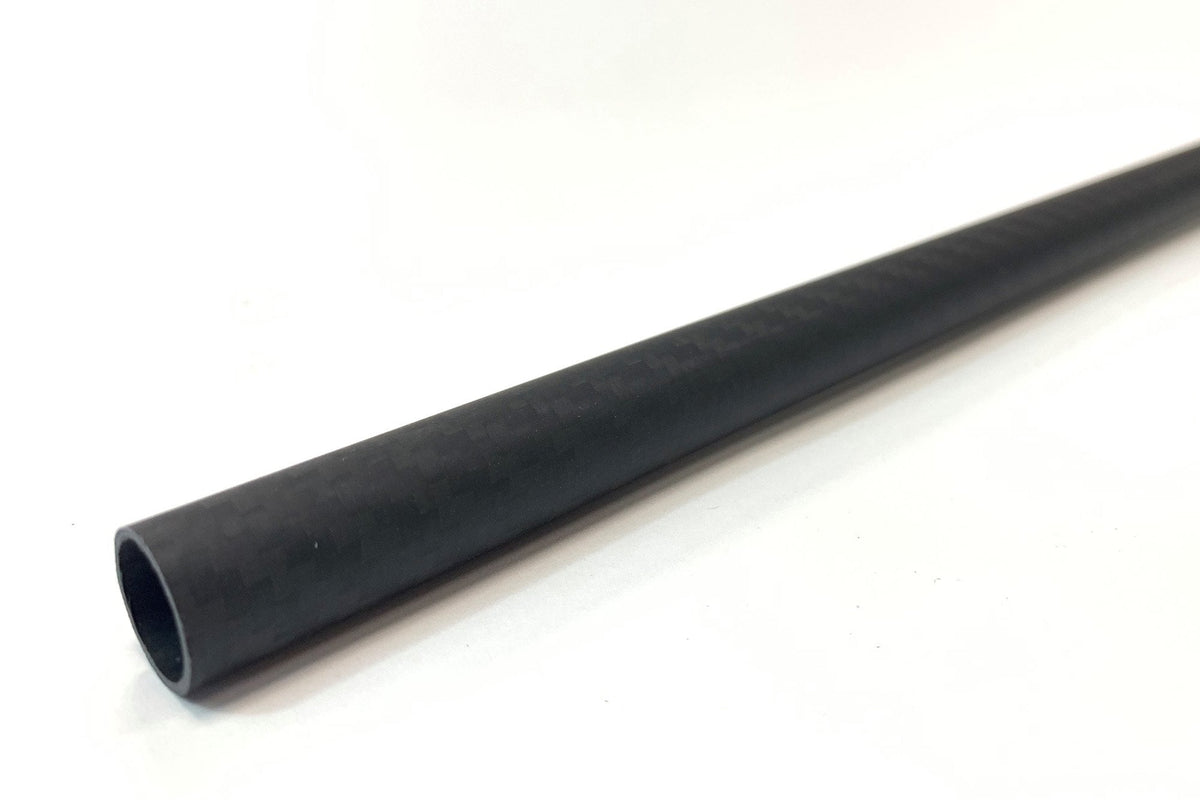 3DXR- Roll wrapped carbon fibre tubes-Matte - 1000mm