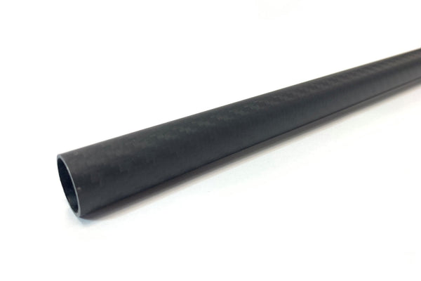 3DXR- Roll wrapped carbon fibre tubes-Matte - 1000mm
