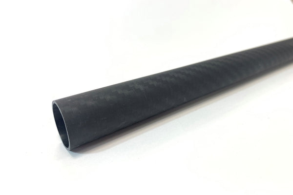3DXR- Roll wrapped carbon fibre tubes-Matte - 1000mm