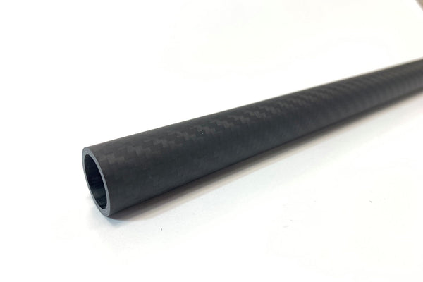 3DXR- Roll wrapped carbon fibre tubes-Matte - 1000mm