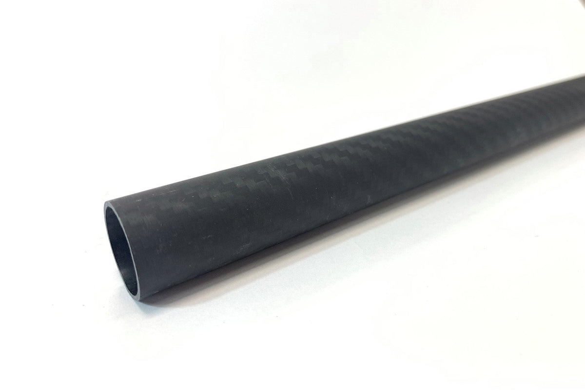 3DXR- Roll wrapped carbon fibre tubes-Matte - 1000mm