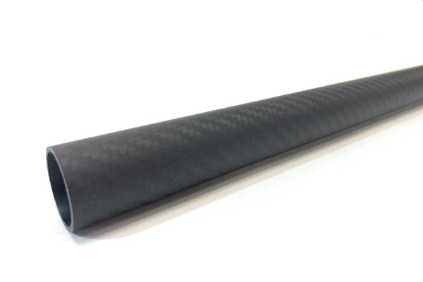 3DXR- Roll wrapped carbon fibre tubes-Matte - 1000mm
