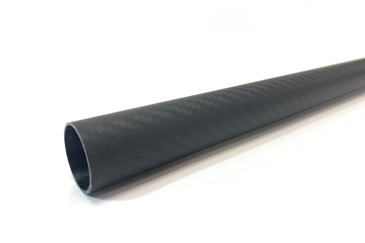 3DXR- Roll wrapped carbon fibre tubes-Matte - 1000mm