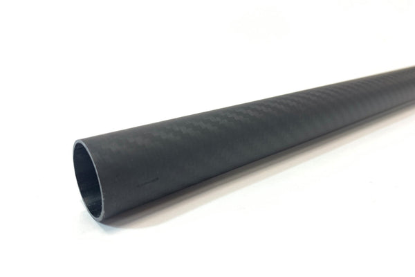3DXR- Roll wrapped carbon fibre tubes-Matte - 1000mm