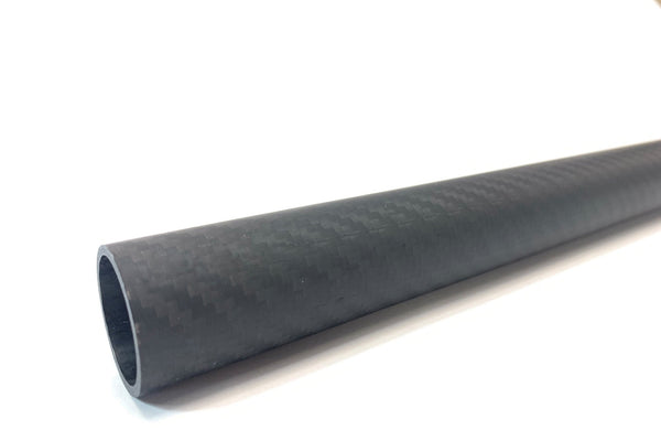 3DXR- Roll wrapped carbon fibre tubes-Matte - 1000mm