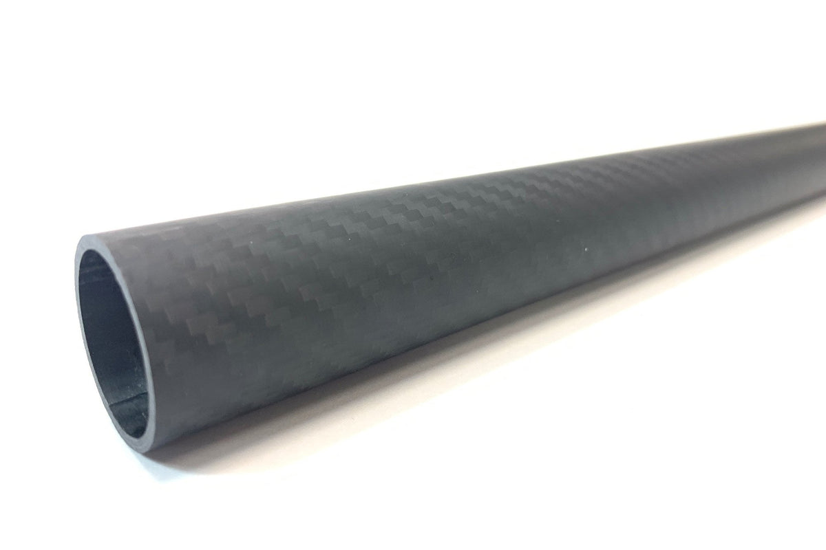3DXR- Roll wrapped carbon fibre tubes-Matte - 1000mm
