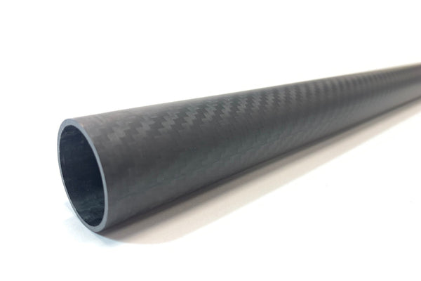 3DXR- Roll wrapped carbon fibre tubes-Matte - 1000mm