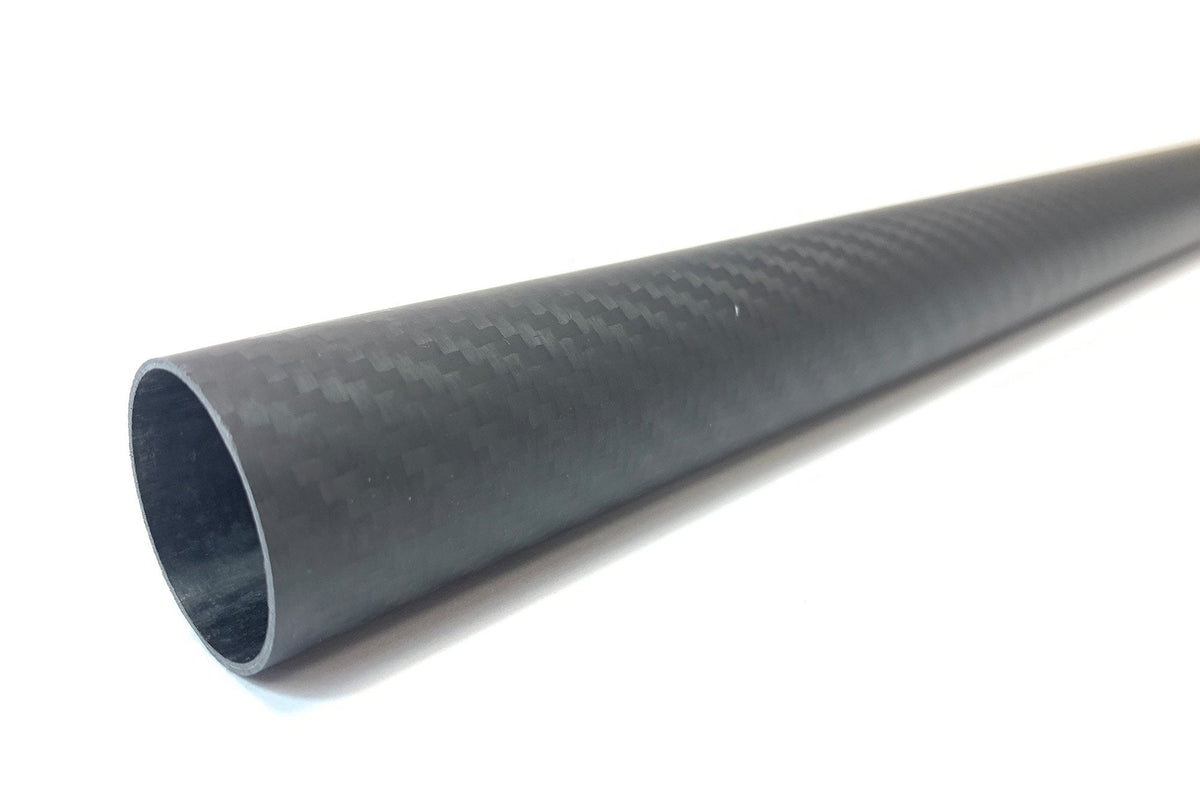 3DXR- Roll wrapped carbon fibre tubes-Matte - 1000mm