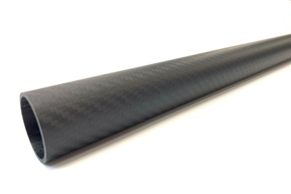 3DXR- Roll wrapped carbon fibre tubes-Matte - 1000mm