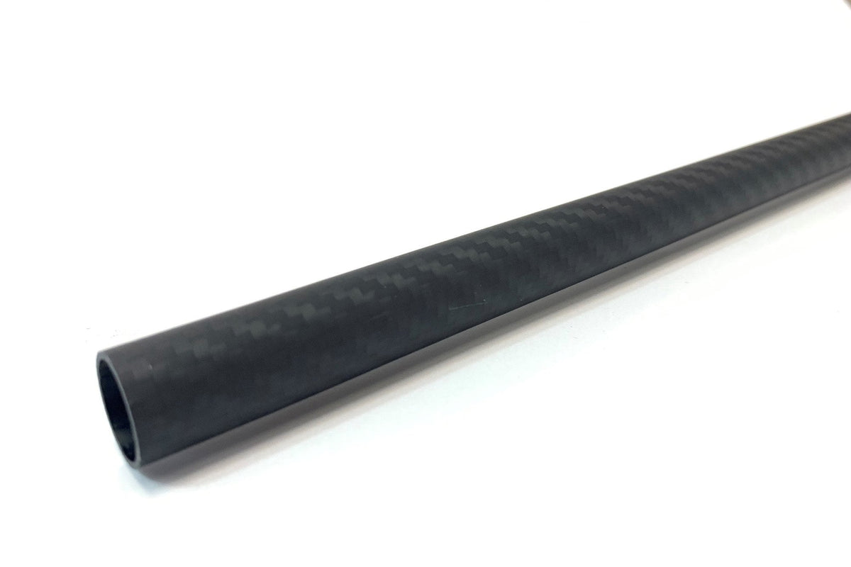 3DXR- Roll wrapped carbon fibre tubes-Matte - 1000mm