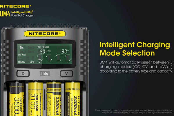 Nitecore UM4 USB Battery Charger
