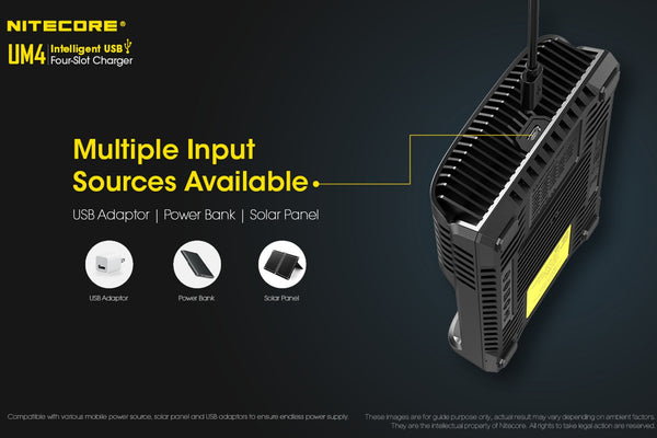 Nitecore UM4 USB Battery Charger