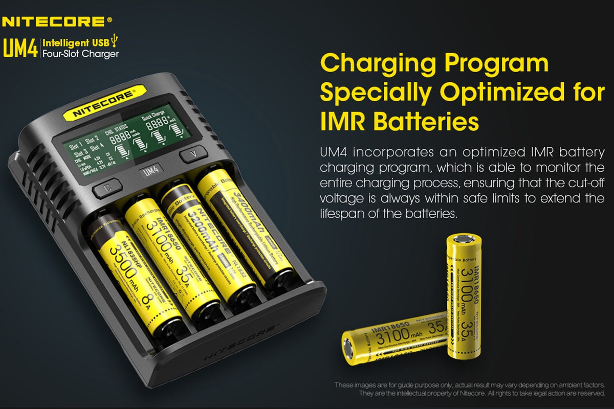 Nitecore UM4 USB Battery Charger