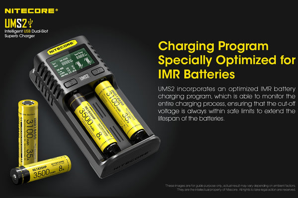 Nitecore UMS2 USB Battery Charger