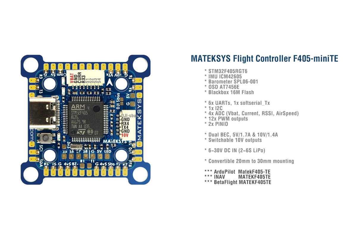 Matek Systems- Flight Controller F405-miniTE