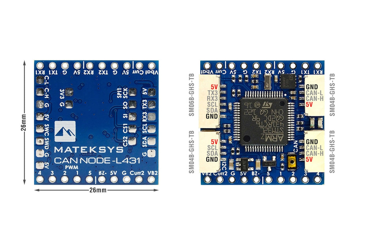 Matek Systems- AP_PERIPH CAN Node L431