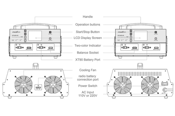 UltraPower - UP2400 6S 25A 2-6S Charger