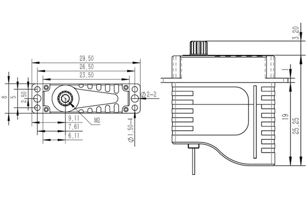KST HS08-B HV 5.2KG Servo