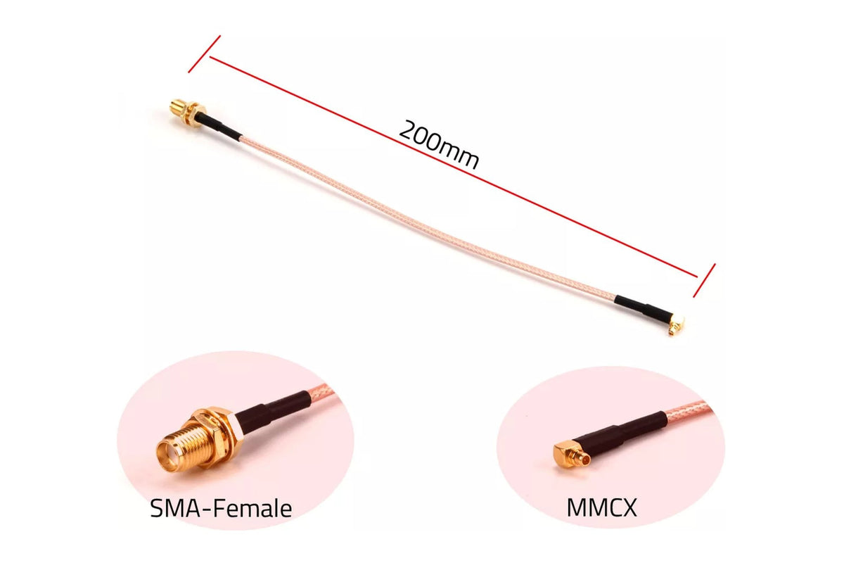 Holybro - MMCX to SMA Female 200mm Antenna Extension Cable