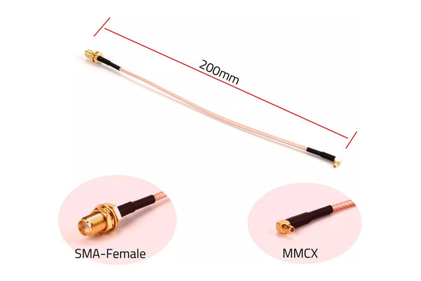 Holybro - MMCX to SMA Female 200mm Antenna Extension Cable