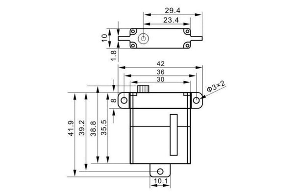 KST X10 V8 10.8kg Servo