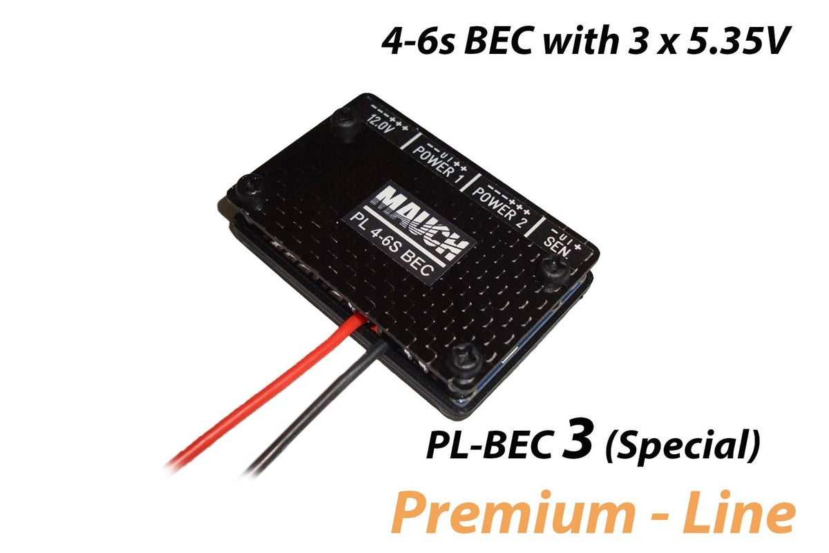 Mauch 018 – PL-4-6s BEC 3 x 5.35V with CFK enclosure (Special)