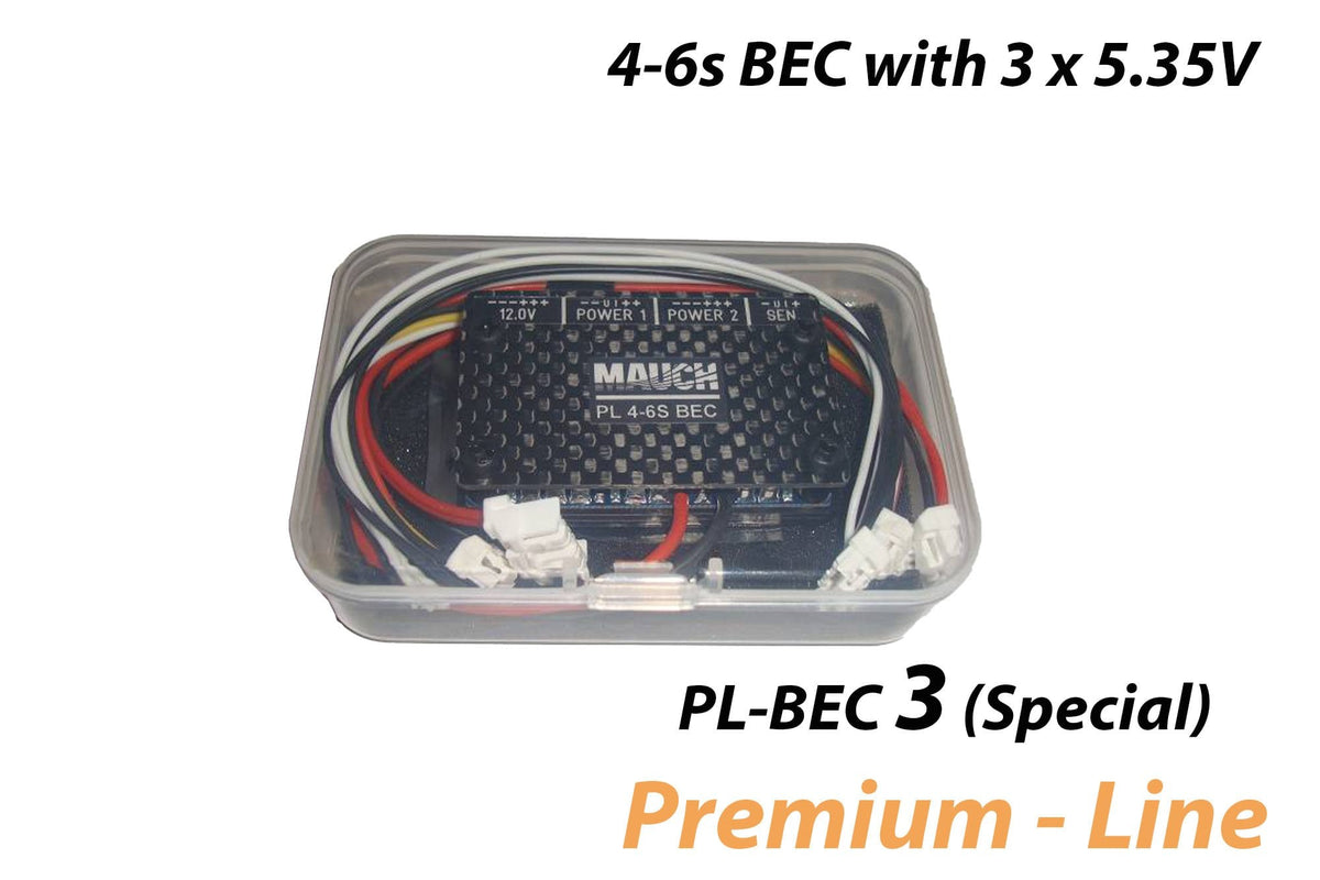 Mauch 018 – PL-4-6s BEC 3 x 5.35V with CFK enclosure (Special)