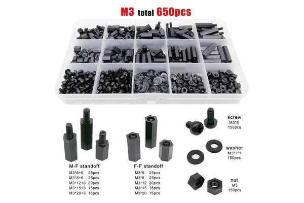 3DXR- Nylon Standoffs Assortment Kit