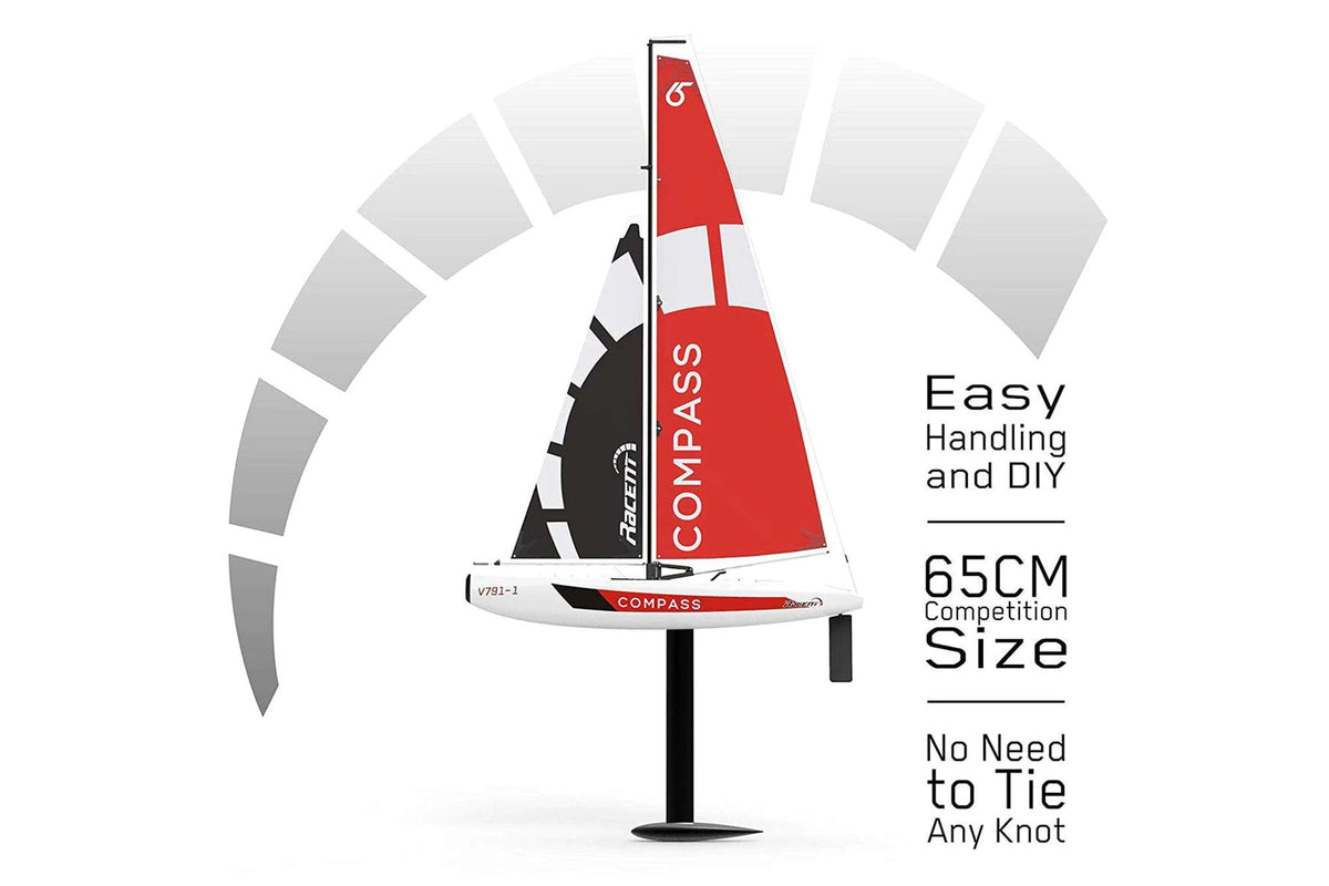 Volantex RC COMPASS RG65 class competition sailboat 650mm Ready To Race
